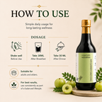 Bottle of Dhathriarishtam Ayurvedic medicine with usage instructions.